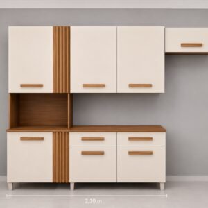 Cozinha 7 Portas com 2 Gavetas – Praticidade e Organização