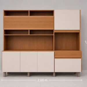 Cozinha 7 Portas com 1 Gaveta – Organização e Funcionalidade