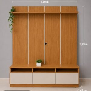Painel para TV com 3 Gavetas – Elegância e Organização