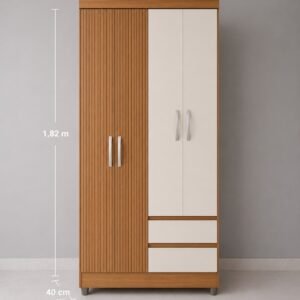 Roupeiro 4 Portas com 2 Gavetas – Organização Inteligente