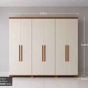 Roupeiro 6 Portas – Amplo Espaço e Organização