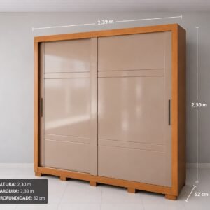 Roupeiro 2 Portas de Correr – Elegância e Praticidade